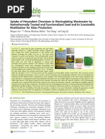 Uptake of Hexavalent Chromium in Electroplating Wastewater by Hydrothermally Treated and Functionalized Sand and Its Sustainable Reutilization for Glass Production (1)