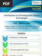 Digital Holography and Three Dimensional Display Principles and