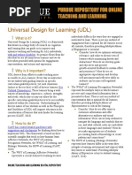 UDL Guidelines Version 2.2 Overview | PDF
