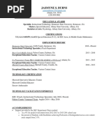 Jasmyne Burnsporfolio Resume