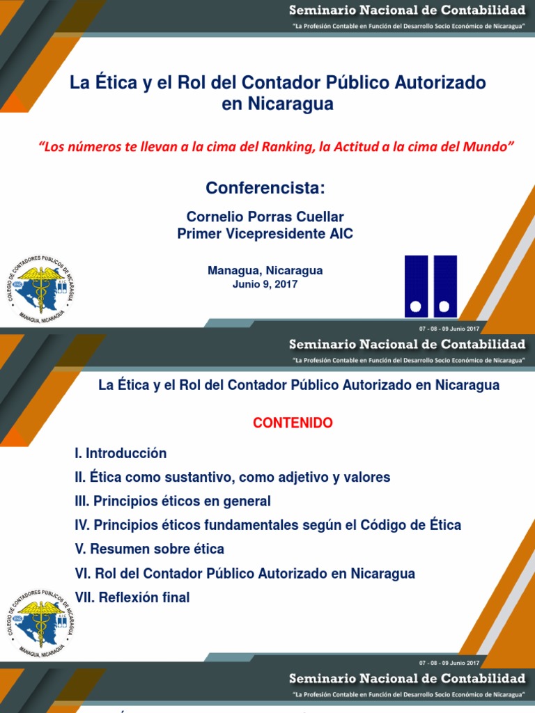 07 La Etica y El Rol Del Contador Publico Autorizado en Nicaragua