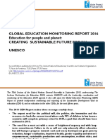 2016 - Global Education Monitoring Report - UNESCO Presentation