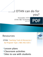 What OTAN Can Do For U - ABETBC Follow Up