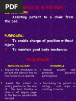 Patient Dangling Procedure Checklist | PDF | Balance (Ability ...