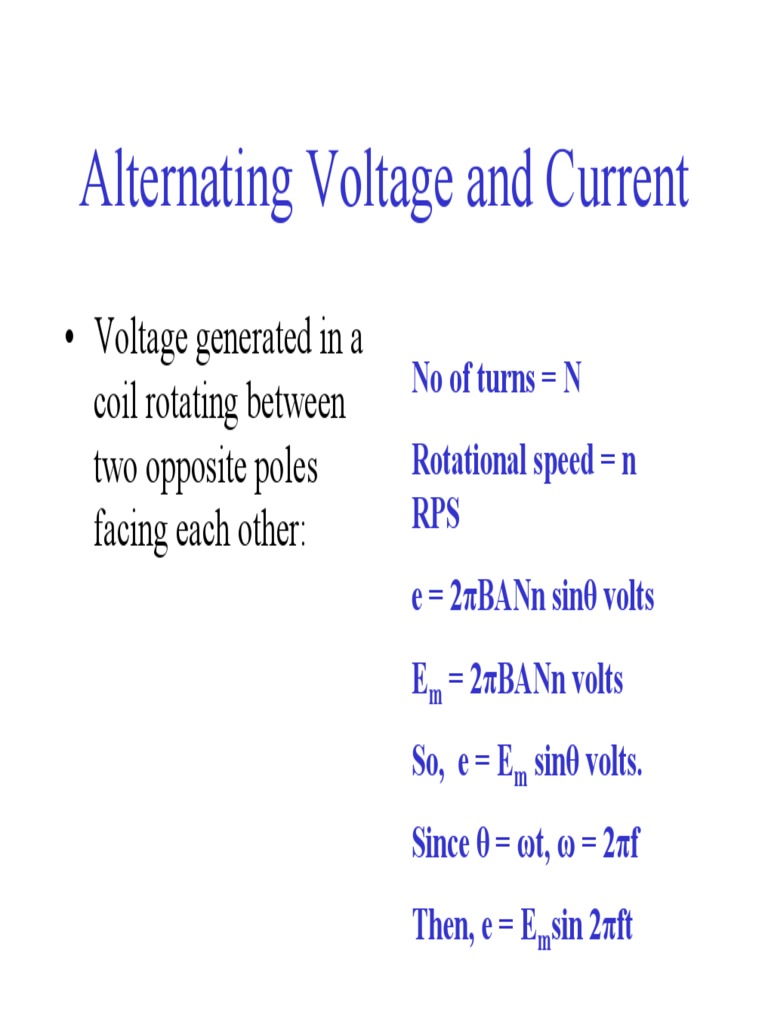 Understanding AC Voltage and Current | PDF | Alternating Current ...