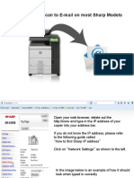 How to Set-up Scan to Email on Most Sharp Models