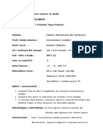Syllabus - Konstruksione Metalike I - Faik Hasani PDF