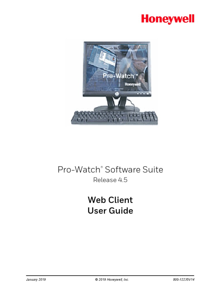 Pro-Watch 4.5 Web Client User Guide Jan 11 2019 PDF | PDF | Internet ...