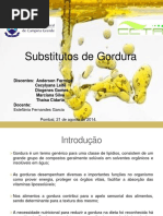 Substitutos de Gordura - Quimica de alimentos.pptx
