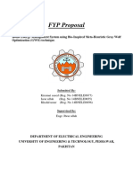 FYP Proposal: Home Energy Management System Using Bio-Inspired Meta-Heuristic Gray Wolf Optimization (GWO) Technique