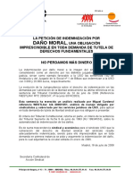 Tutela Libertad Sindical) Petición Indemnización Por Daño Moral