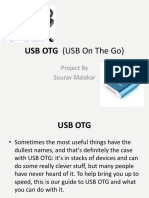 Usb Otg (Usb On The Go) : Project by Sourav Malakar