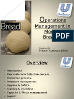 Operations Management in Modern Breads