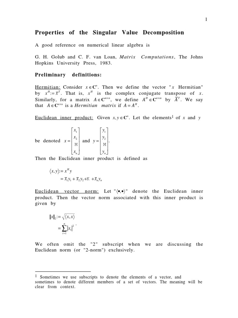 Singular Value Decomposition Explained | PDF | Matrix (Mathematics ...