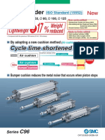 New ISO Cylinder Series C96 Adds Sizes and Features for Weight Reduction and Improved Cycle Time