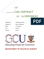 The Social Contract J.J Rousseau: Book Review