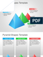 Pyramid Shapes Template: Sample Text Sample Text