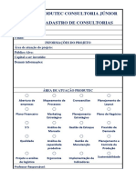 Ficha de Cadastro de Consultorias