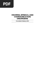 Hearing, Speech, and Communication Disorders - Cumulated Citations 1973-Springer US (1974) PDF