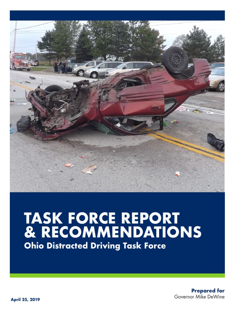 Ohio Distracted Driving Task Force Report | PDF | Traffic Collision ...