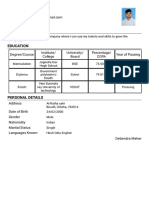 Resume CV Format1