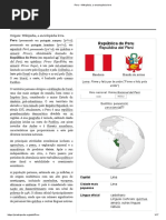 Peru – Wikipédia, A Enciclopédia Livre