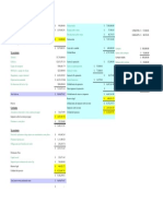 Análisis financiero de corrientes y resultados de empresa