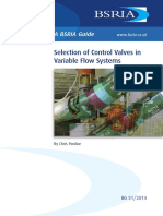 Selection of Control Valves in Variable Flow Systems (Sample)