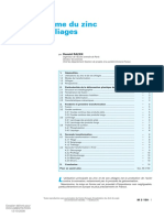 Mise en Forme Du Zinc Et de Ses Alliages: Ronald RACEK