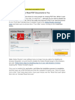 Use Adobe Reader To Read PDF Documents To You