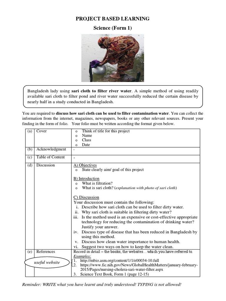 Project Based Learning Science (Form 1) : Useful Website | PDF ...