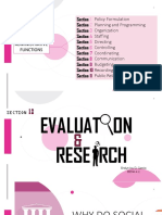 Evaluation and Research