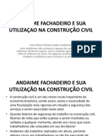 ANDAIME Fachadeiro e Sua Utilização NA CONSTRUÇÃO CIVIL Charles