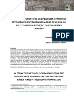 Métodos Alternativos de Drenagem A Partir Da Retenção e Infiltração Das Águas de Chuva No Solo, Visando A Redução Das Enchentes Urbanas