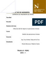 Influencia Six Sigma minería