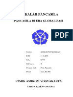 Makalah Pancasila Pancasila Di Era Globa PDF