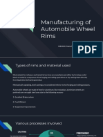 Manufacturing of Automobile Wheel Rims: ME2030-Manufacturing Science-1 Seminar