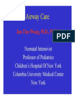 Airway Care: Jen-Tien Wung, M.D., FCCM