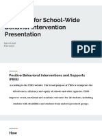Guideline For School-Wide Behavior Intervention Presentation
