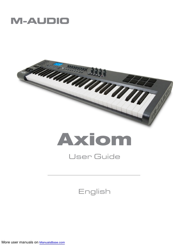 M-Audio Axiom 61 MIDI Controller Axiom 61 | PDF | Usb | Synthesizer