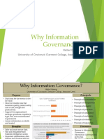 Why Information Governance?: Hallie Hysong University of Cincinnati Clermont College, Associate