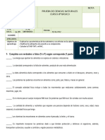 Prueba 8 Ciencias Naturales Alimentacion