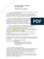 Metabolismo de Lipídeos Kahio