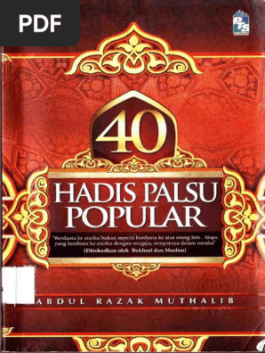 40 Hadis Palsu Popular Kuning Popular Pdf Pdf