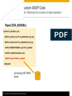 ABAP ON SAP HANA - Optimization of Custom ABAP Codes For SAP HANA - Presentation-9 PDF