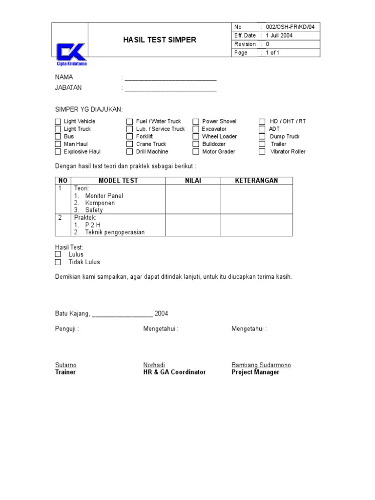 Hasil Test Simper | PDF