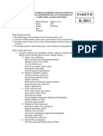 Soal Paket B Usbn Bahasa Jawa K-2013