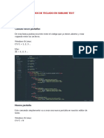 Atajos de Teclado en Sublime Text
