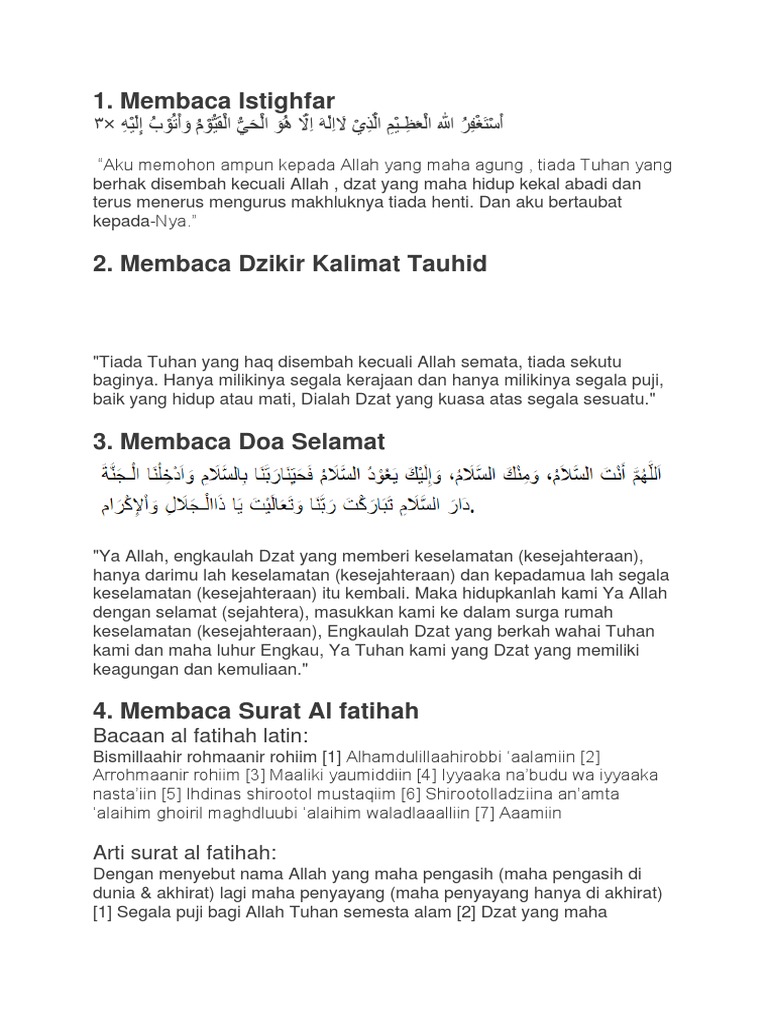 Surat Al Fatihah Latin Beserta Artinya