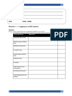 Worksheet Exercise 1: Transaction Name Menu Path Transaction Code